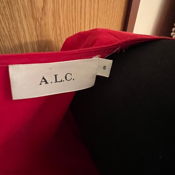 ALC Red Mini Dress sz 6 - Picture 5 of 13